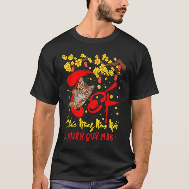 Camiseta Chuc Mung Nam Moi Tet 2023 Vietnamita Lunar New Ye (Frente)