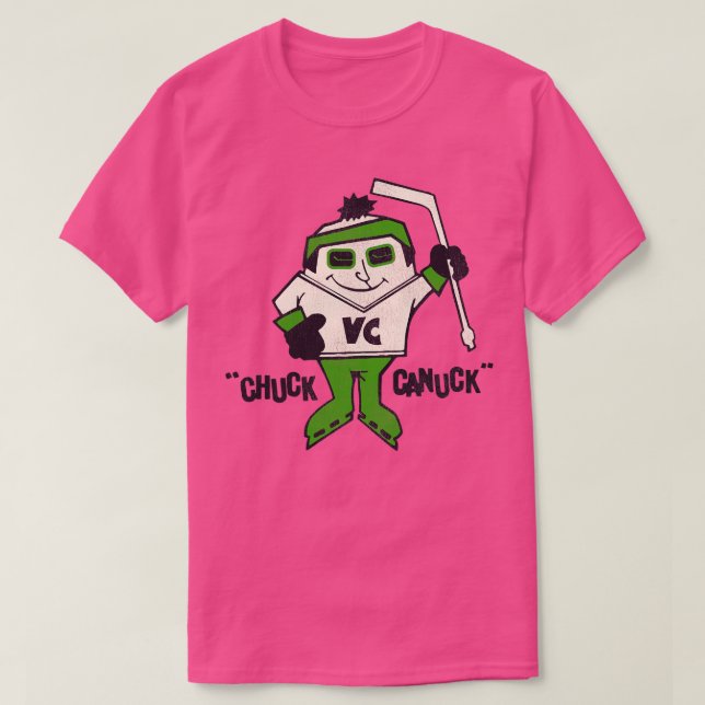 Camiseta Chuck Canuck - Mascote de Hóquei em Gelo Destituíd (Frente do Design)