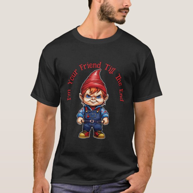Camiseta Chuck, Os Amigos Do Gnomo Até O Fim (Frente)