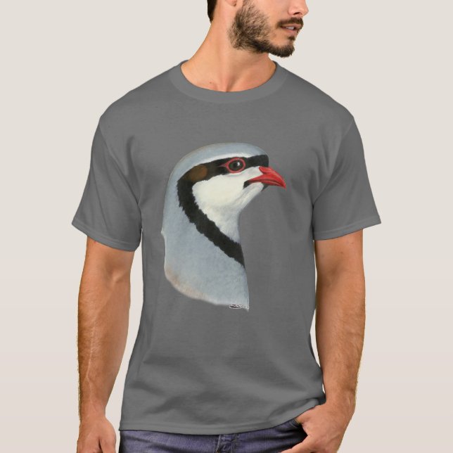 Camiseta Chukar:  Cabeça da perdiz (Frente)