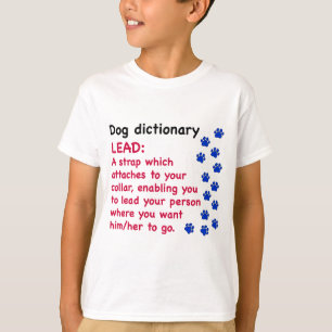 Camiseta Chumbo - dicionário de cães