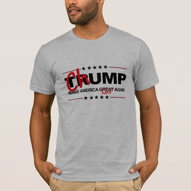 Camiseta Chump 2016 - Faça América diar outra vez - - (Frente)