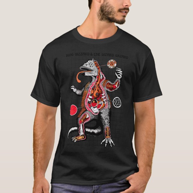 Camiseta Chunky Shrapnel King Gizzard E O Assistente De Liz (Frente)