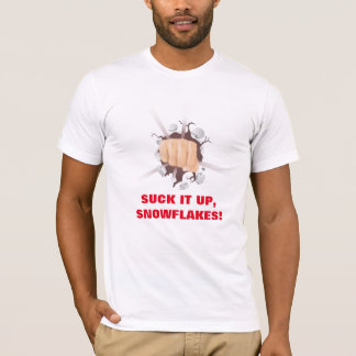 Camiseta Chupa-a impressão na Canvas Básica da Bella T-Shir
