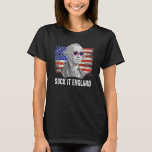 Camiseta Chupa-a Inglaterra 4 de julho Homens e Mulheres