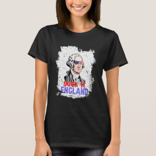 Camiseta Chupa-a Inglaterra 4 de julho para homens e mulher
