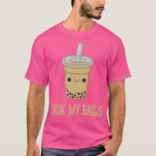 Camiseta Chupa As Bolas Engraçado Beba Boba Chá