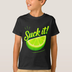 Camiseta Chupa limão verde limão amor engraçado festa mexic