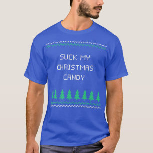 Camiseta Chupa meus Casais de Natal amantes de humor adulto