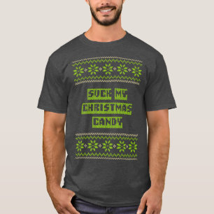 Camiseta Chupa meus Casais de Natal amantes de humor adulto