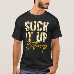 Camiseta Chupa-o Engraçado Engraçado Dizendo Gráfico Floral