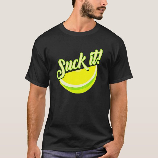 Camiseta Chupa o Limão verde mexicano com limão (Frente)