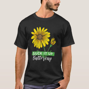 Camiseta Chupa-o Manteiga Câmbio Motivação Girassol