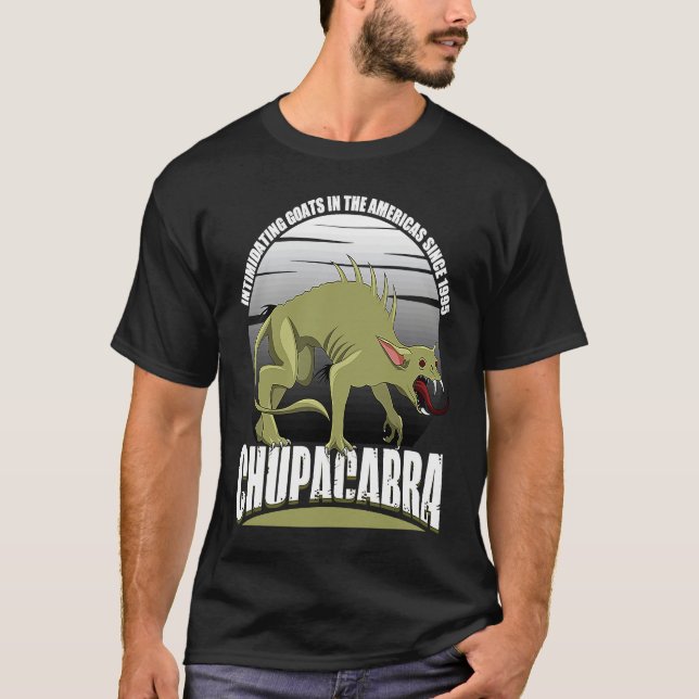 Camiseta Chupacabra Intimidating Goats In The Americas Sinc (Frente)