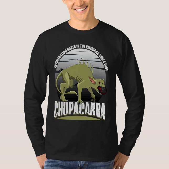 Camiseta Chupacabra Intimidating Goats In The Americas Sinc (Frente)