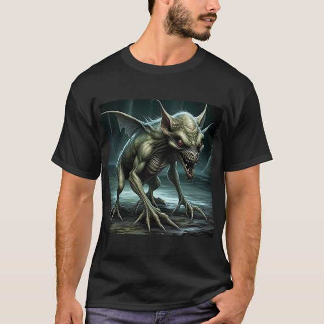 Camiseta Chupacabra - Monstros ou Animais Criptidos (Frente)