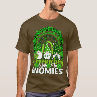 Camiseta Chupando Com Minha Rua Gnomos Rainbow Leopard Pat