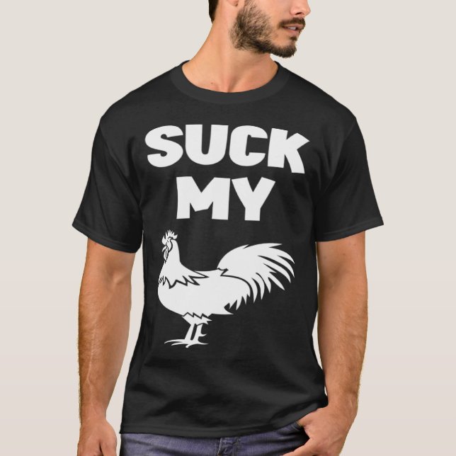 Camiseta Chupe Minha Citação de Branco de Frango (Frente)