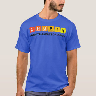 Camiseta Chupis - Elementos vermelhos - letras negras
