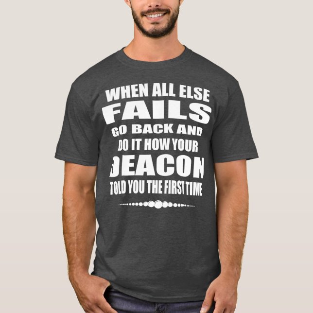 Camiseta Church Deacon Funny T Gift Católico Deacon Gift (Frente)