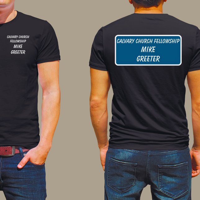 Camiseta Church Greeter Usher Name (Church Greeter Usher Name T-Shirt)