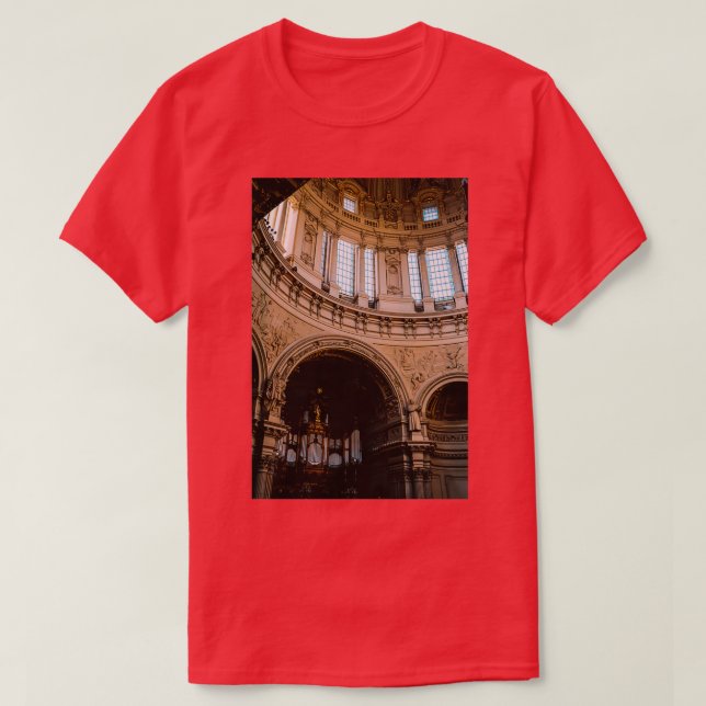 Camiseta Church Organ Ceiling Art 1 (Frente do Design)