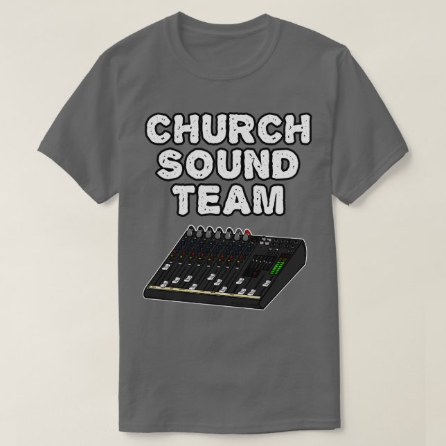 Camiseta Church Sound Team Christian Sound Engenheiro 1 (Frente do Design)