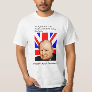 Camiseta Churchill nunca rende o t-shirt básico