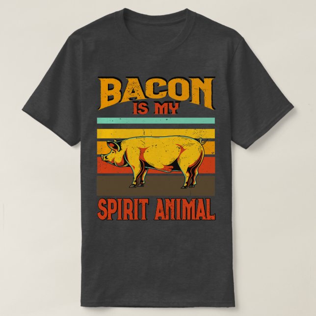 Camiseta Churrasco Bacon É Meu Espírito Carne Animal Fumand (Frente do Design)