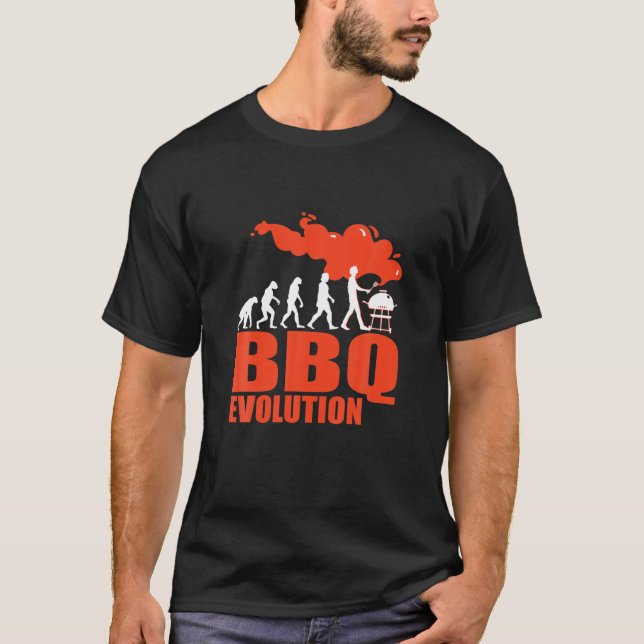 Camiseta CHURRASCO Barbecue Evolution Funny Grill (Frente)