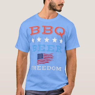 Camiseta CHURRASCO Beer Freedom America Partido 4 De Julho