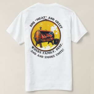 Camiseta CHURRASCO "Carne" e T-shirt saudável