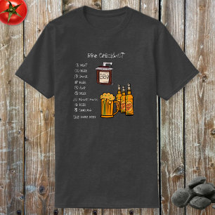 Camiseta CHURRASCO Checklist (Frontal) - Sujidade