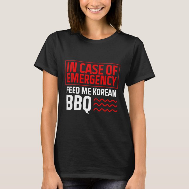 Camiseta Churrasco Coreano - Ventilador Comida Coreano - Bb (Frente)