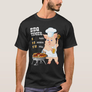 Camiseta Churrasco Cronômetro Cerveja Barbecue Engraçada