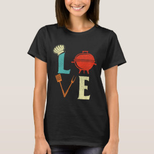 Camiseta Churrasco de amor sobre Pitmaster Griling Barbecue
