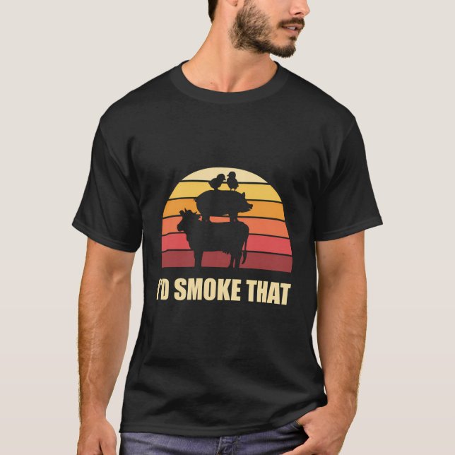 Camiseta Churrasco De Carne Fumada (Frente)