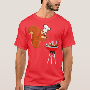 Camiseta Churrasco de Chef Squirrel Barbecue