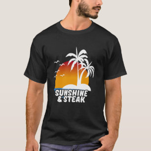 Camiseta Churrasco De Grelha De Comida Com Penteado De Fio