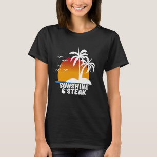 Camiseta Churrasco De Grelha De Comida Com Penteado De Fio