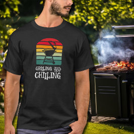 Camiseta Churrasco de grelhar e de refrigeração