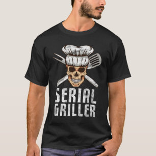 Camiseta Churrasco de Griller Serial Engraçado Design