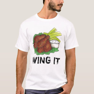 Camiseta CHURRASCO de TI Buffalo Barbecue Galinha Asas Food