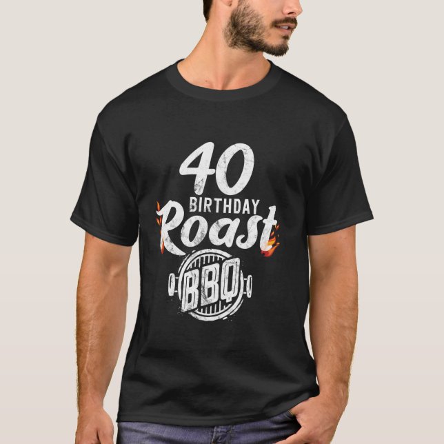 Camiseta Churrasco de Timer de CHURRASCO Roast aniversário  (Frente)