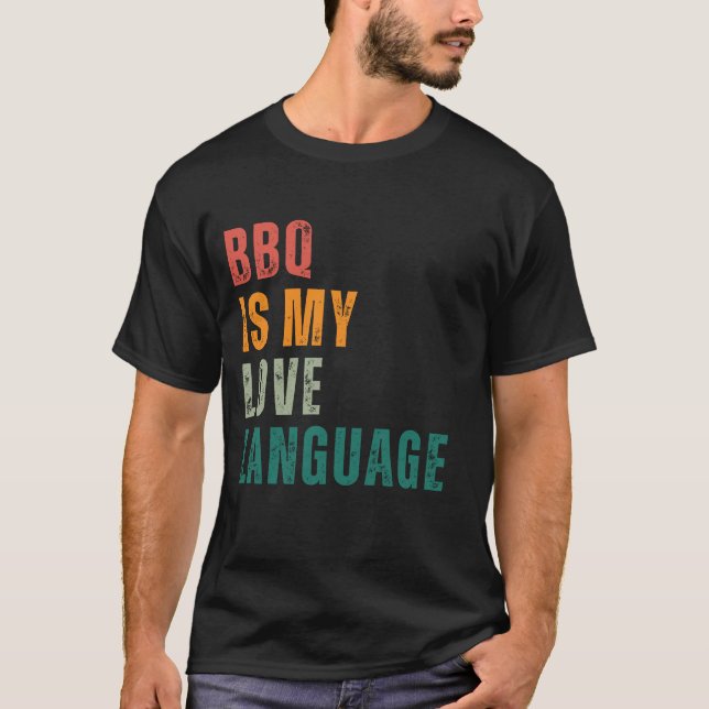 Camiseta CHURRASCO é minha língua de amor (Frente)