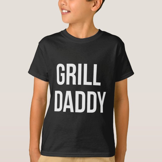 Camiseta Churrasco Engraçado E Fumar Para Dia de os pais (Frente)