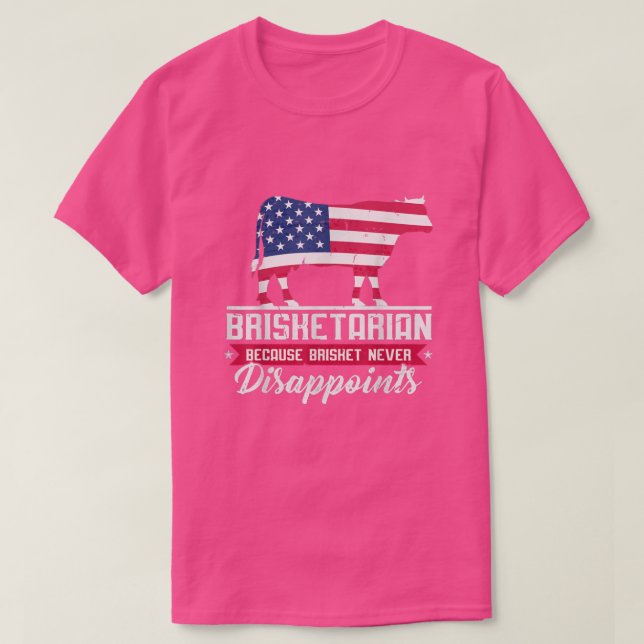 Camiseta CHURRASCO Grill Chef Brisketarian Master Griller P (Frente do Design)
