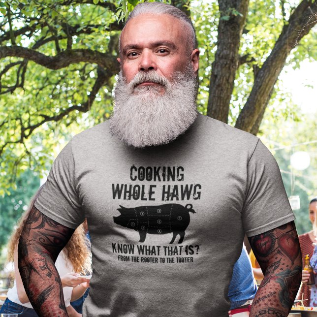 Camiseta Churrasco Inteiro de Cozinhar Hawg (Criador carregado)