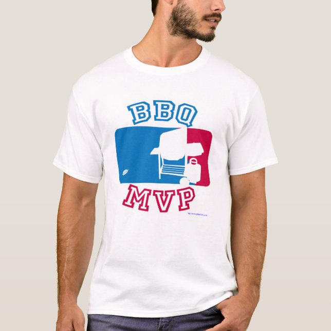 Camiseta CHURRASCO MVP Divertido Fora de Cookout Art (Frente)