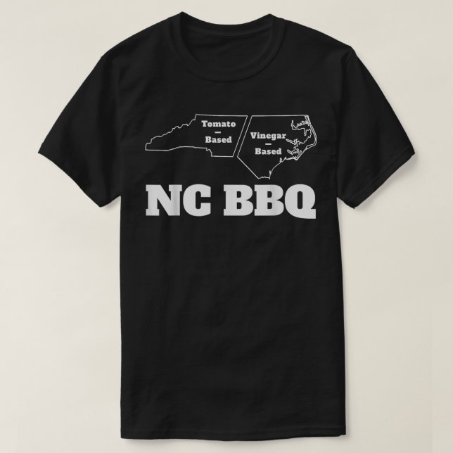 Camiseta CHURRASCO NC Carolina do Norte Barbecue Pit Master (Frente do Design)